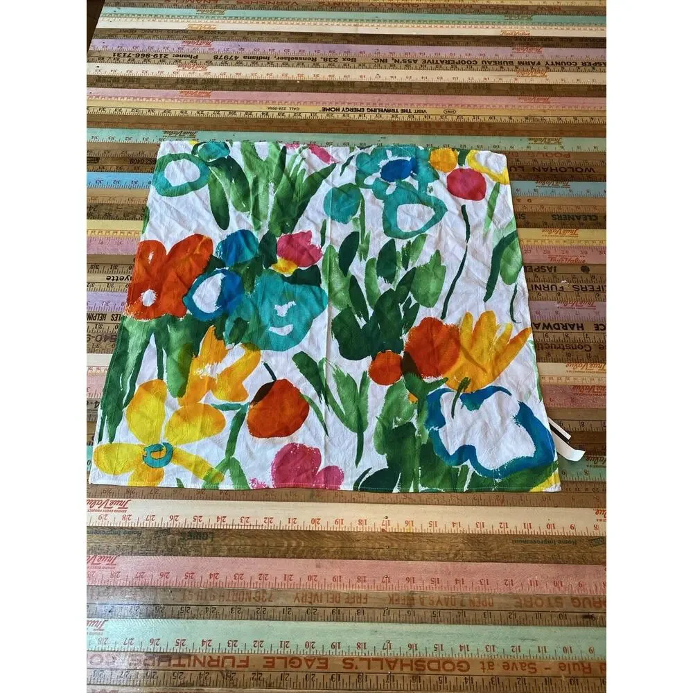 Jams World Patchwork Headwrap Scarf OS Colorful multi rayon USA Tropical NEW
